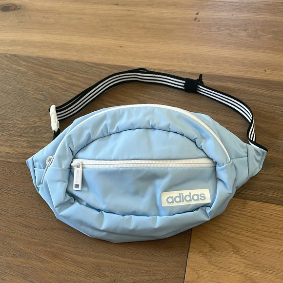 adidas Core Waist Pack Blue/Black/White NWOT - Picture 2 of 7